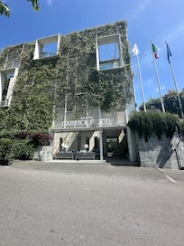 Front of the hotel.