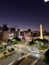 Mi vista del cuarto 602 a la madrugada el día que llegue