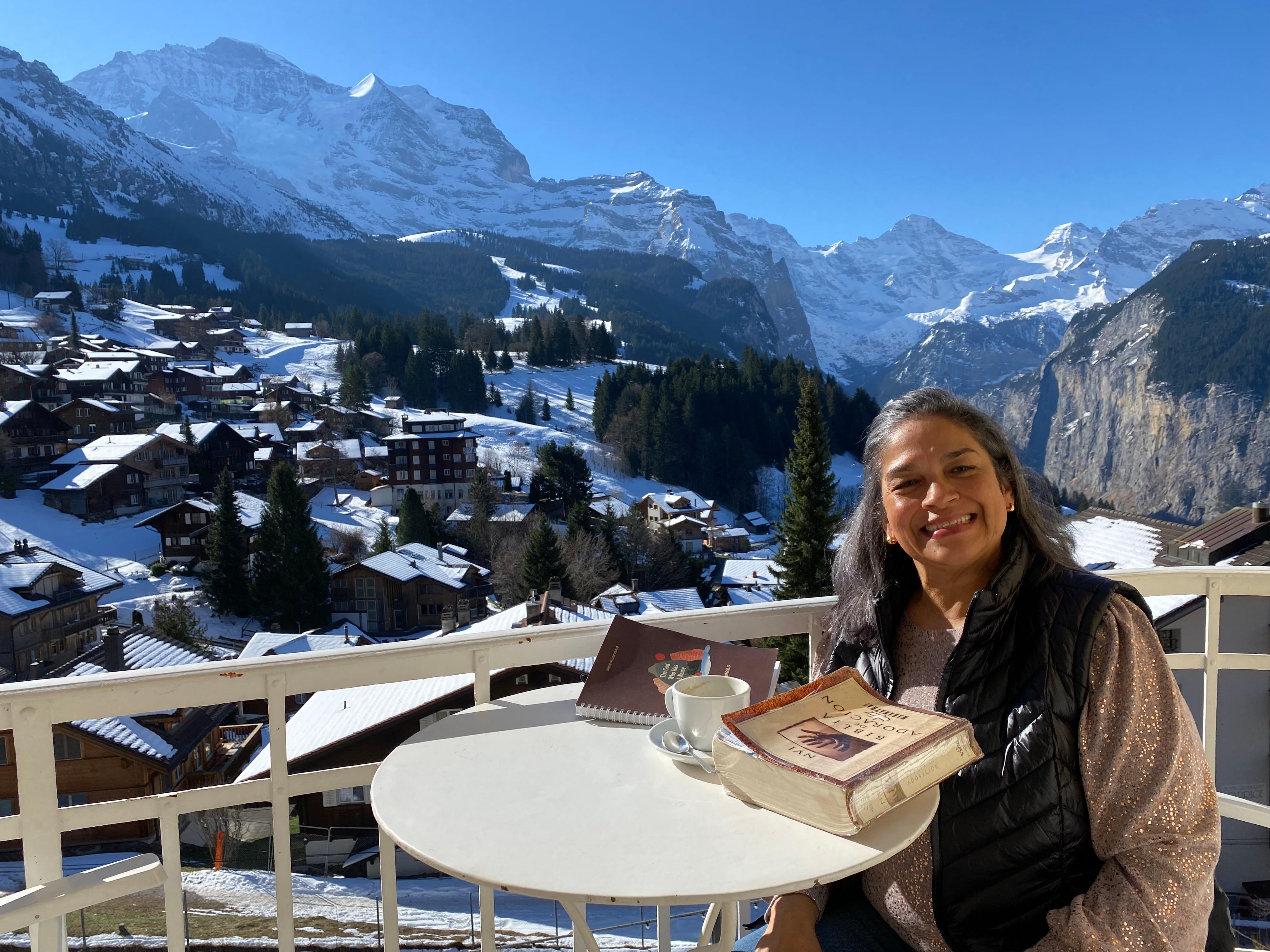 Our view from our window and patio