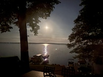 Moonlight over the lake