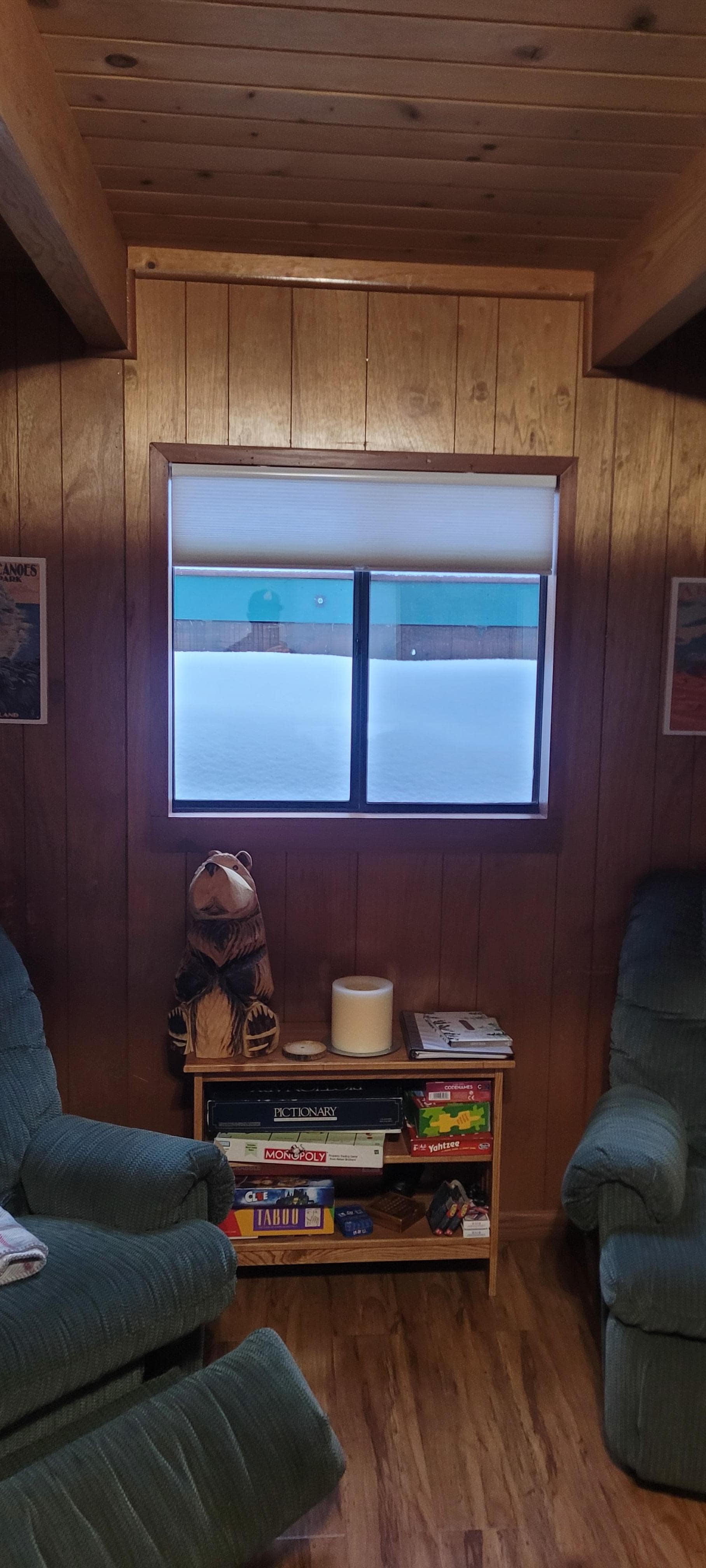 Just a little snow out the window :))