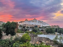 Sunset over Ostuni from vilka