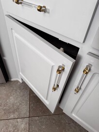 Hanging kitchen cabinet.. there were more