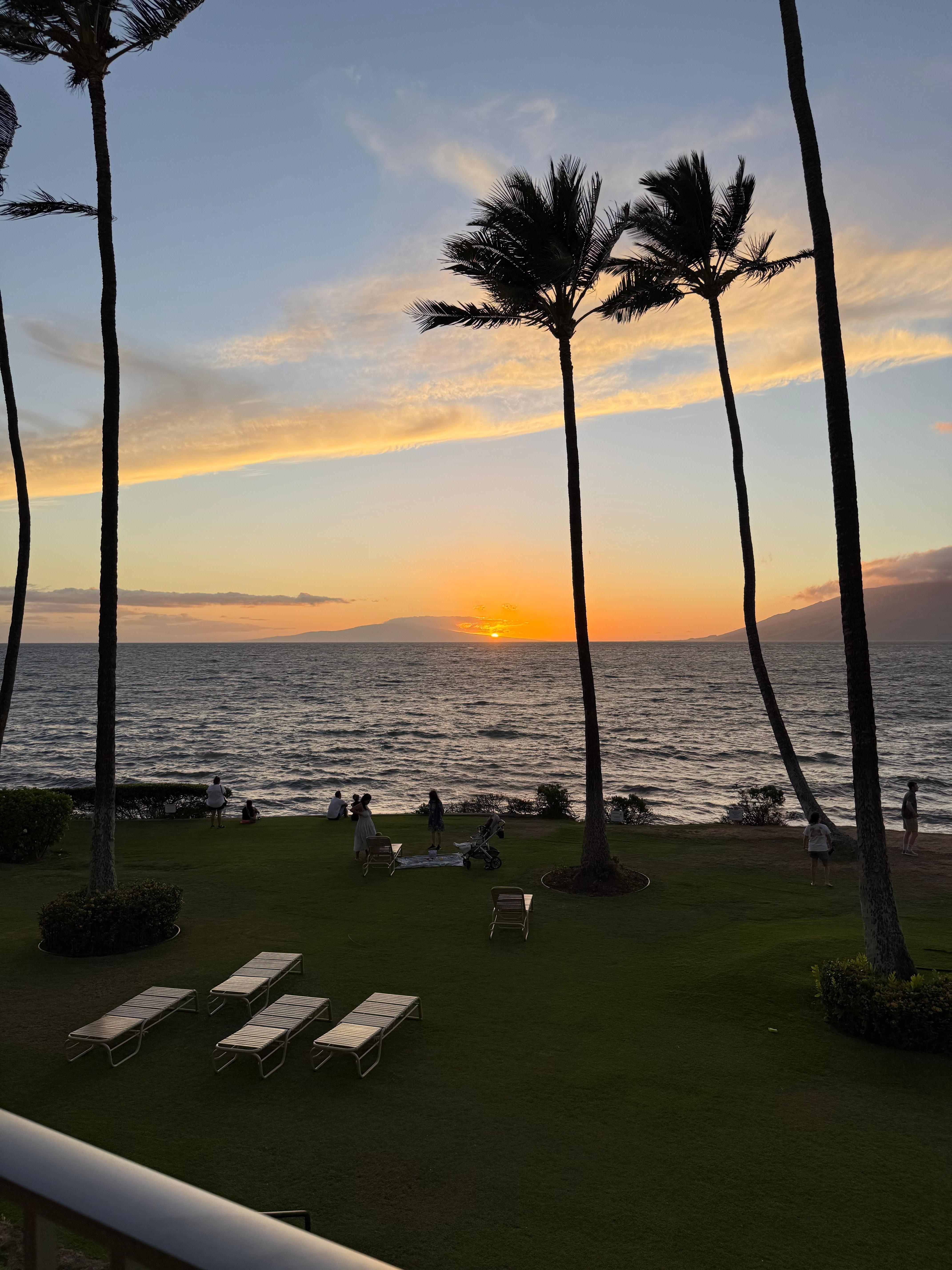 Sunset from the lanai.