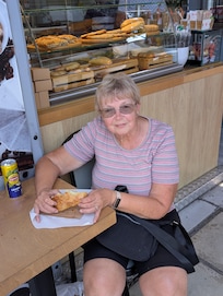 A cafe near the hotel where we could sample Greek cuisine and get our lunch every day