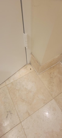 Bathroom floor/ not clean