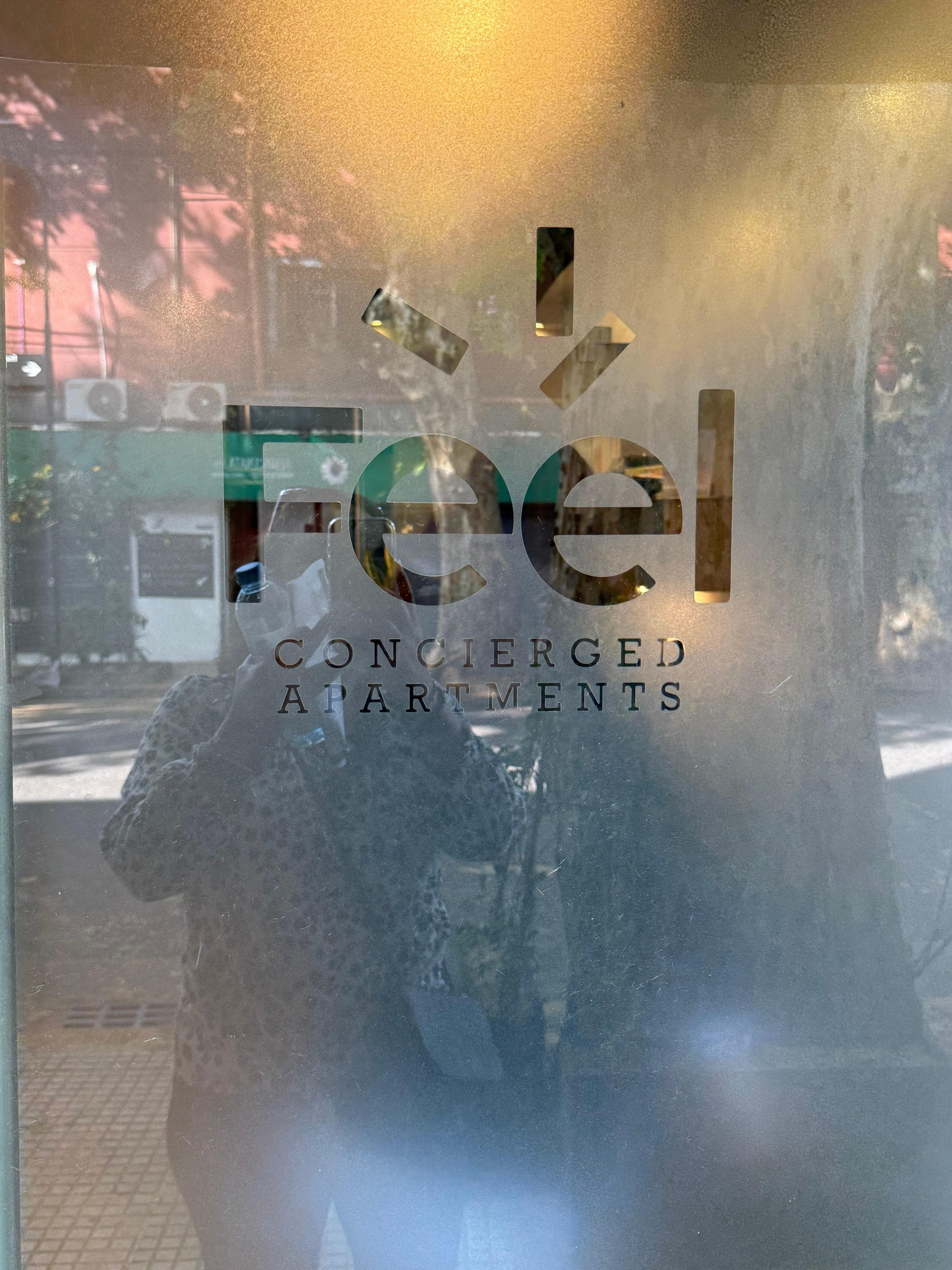 You’ll miss the office if you’re not looking and it’s around the corner from your stay.