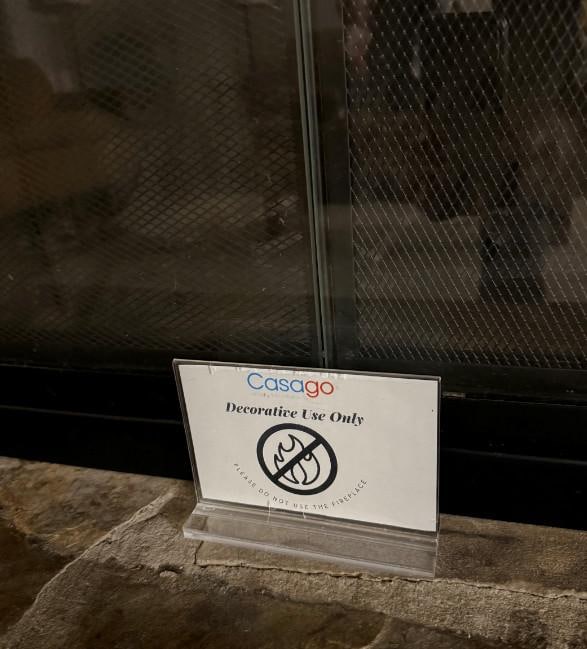 fireplace... decoration only