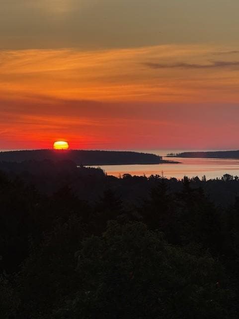 Sunrise from the back deck