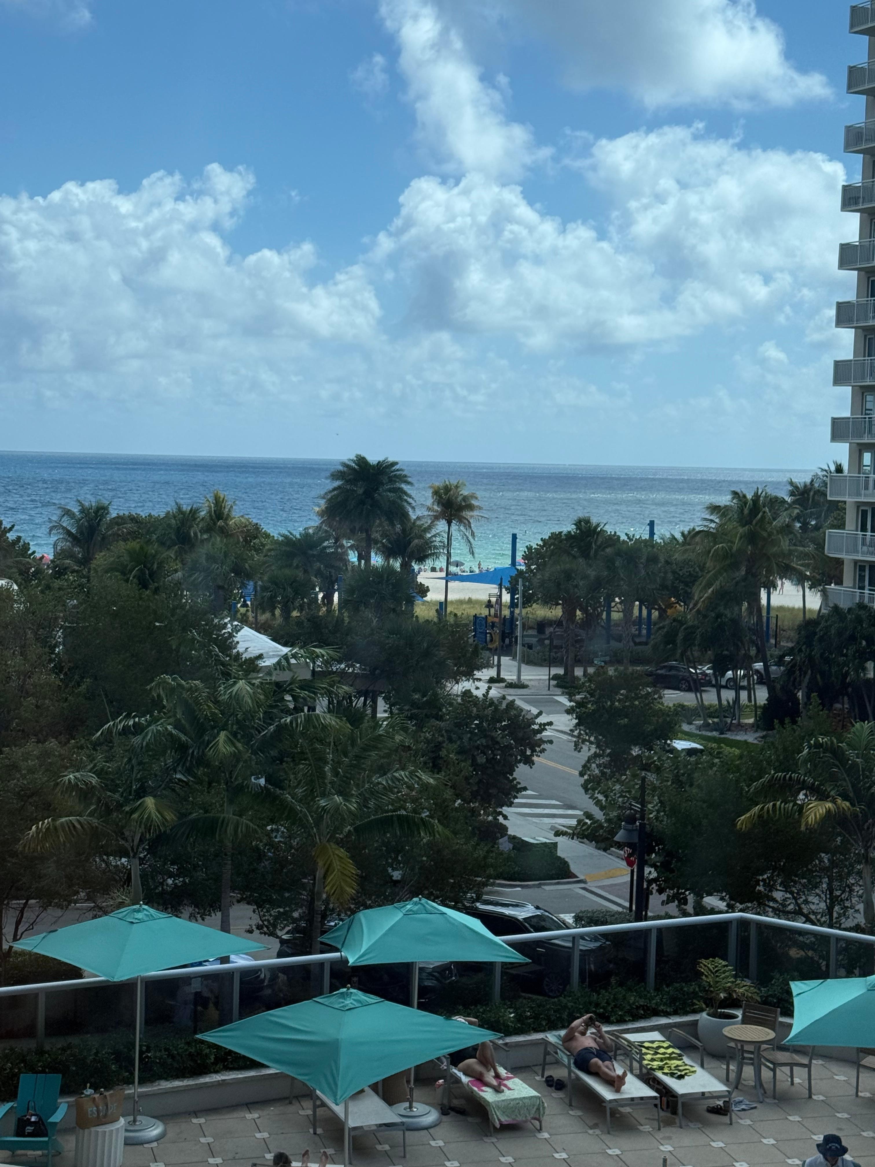 View from hotel rooftop