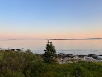 Evening view from the patio.