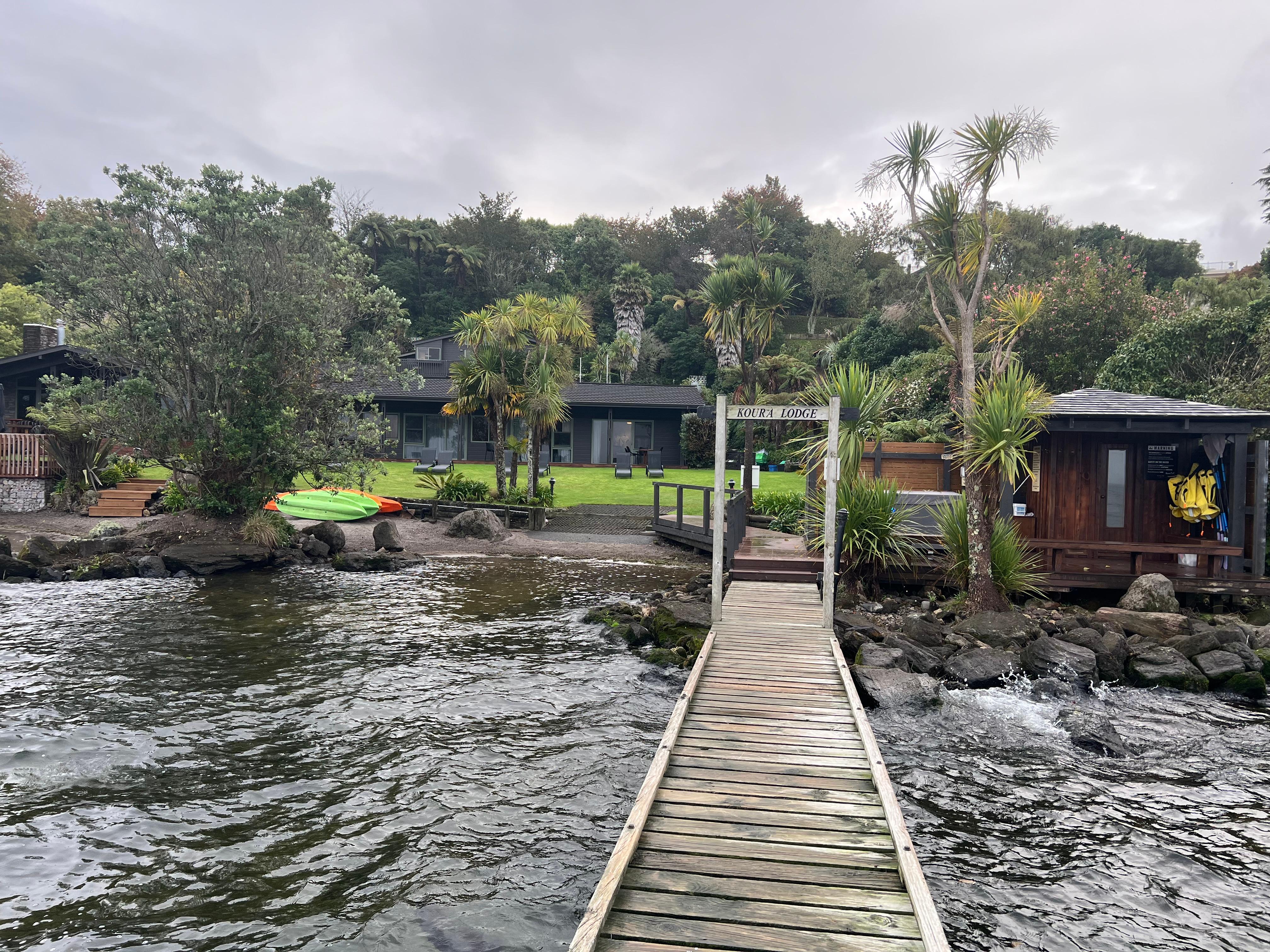 Beautiful dock and spa area