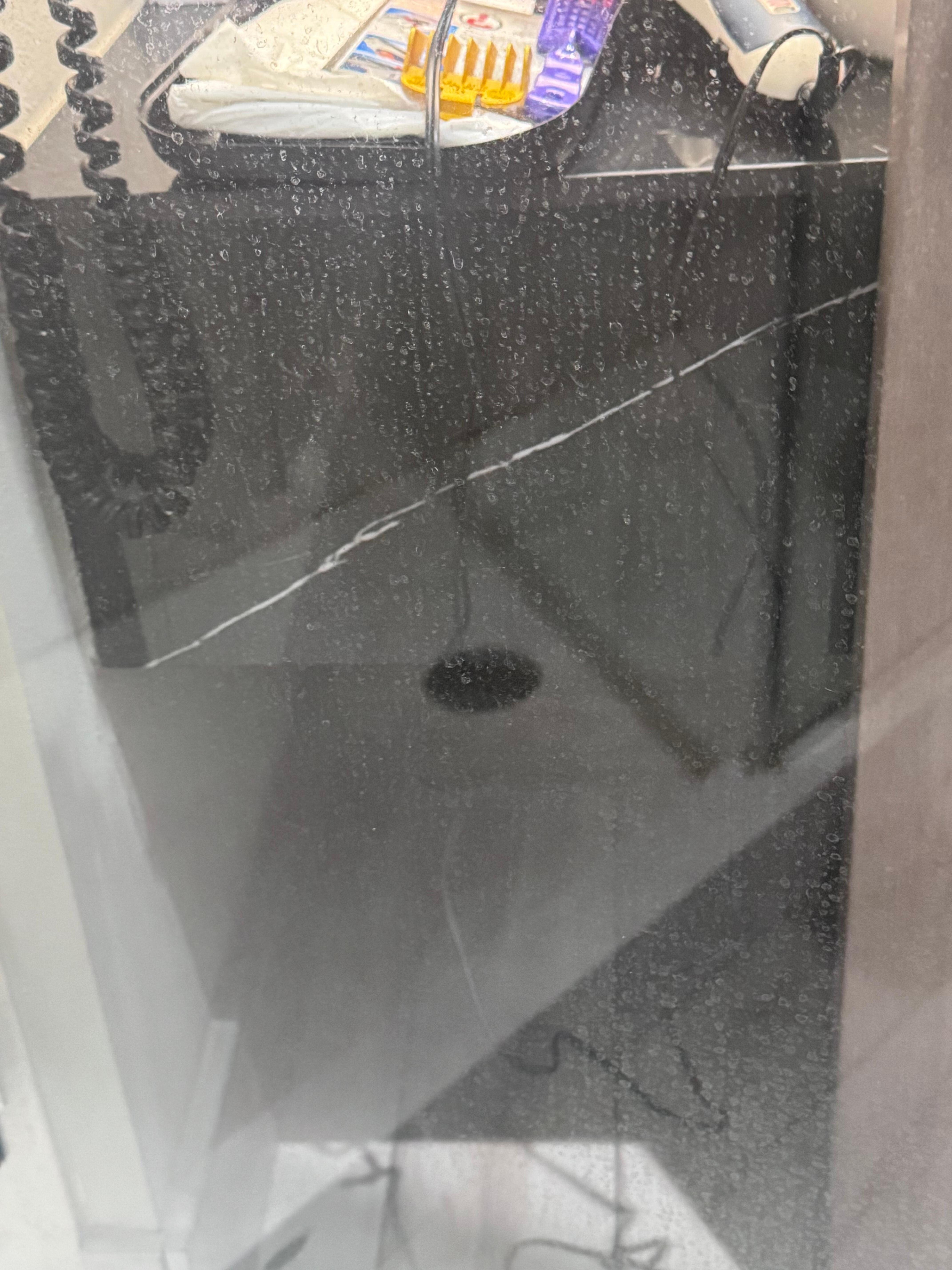 Scum on shower door