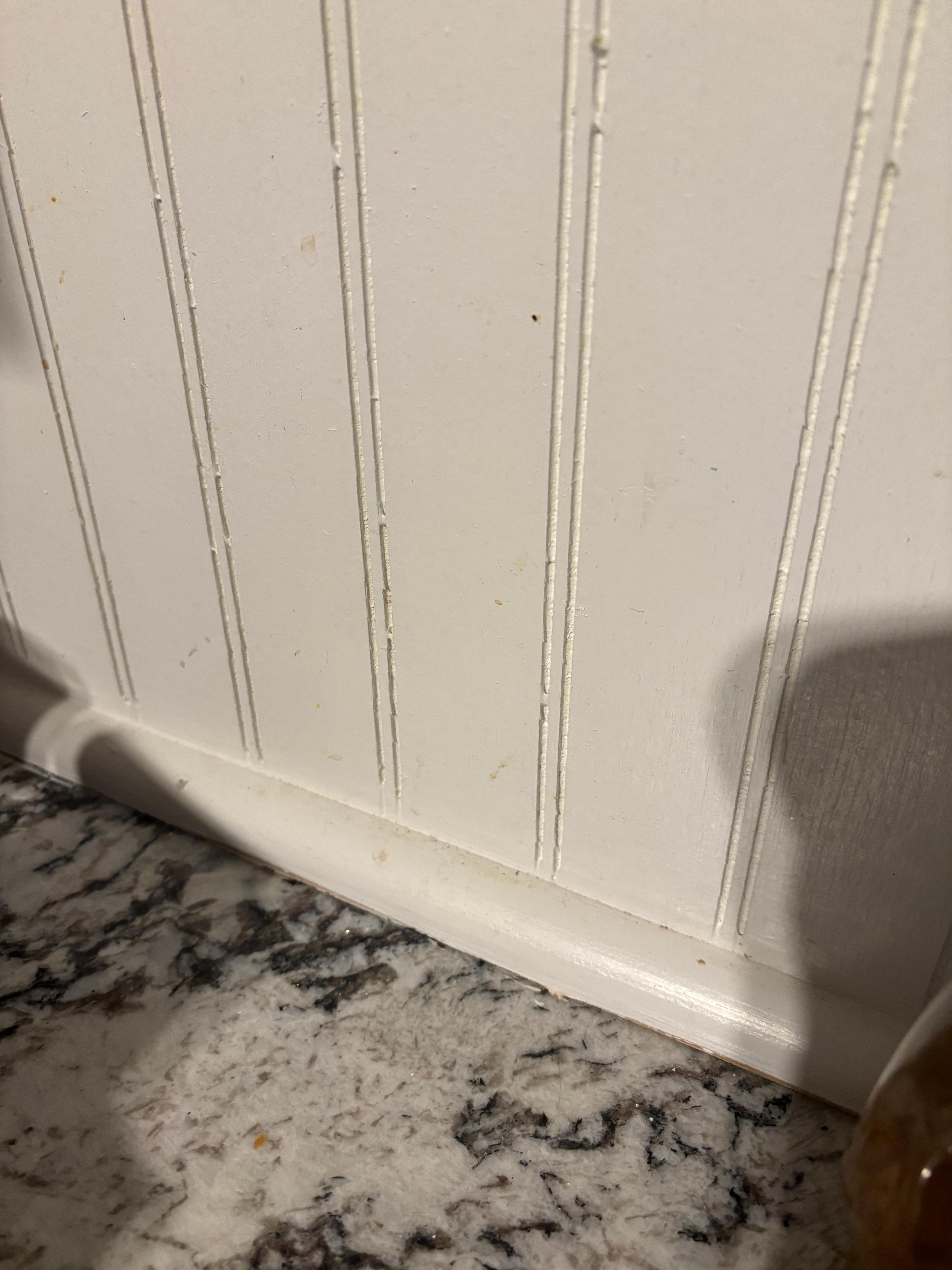 Dirty baseboards