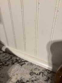 Dirty baseboards