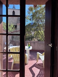 The view from the terrace