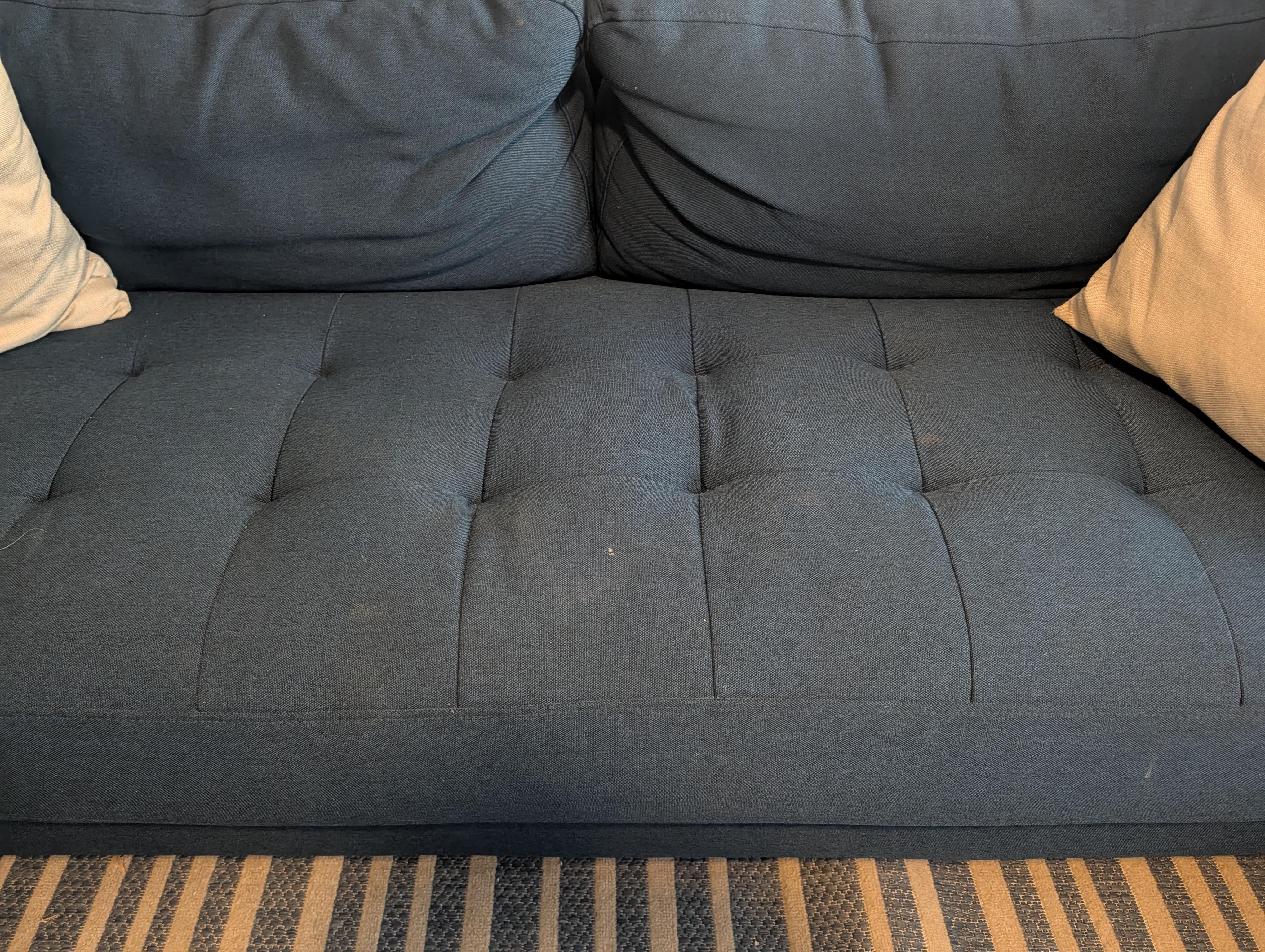 All the furniture was dirty  and gross. 