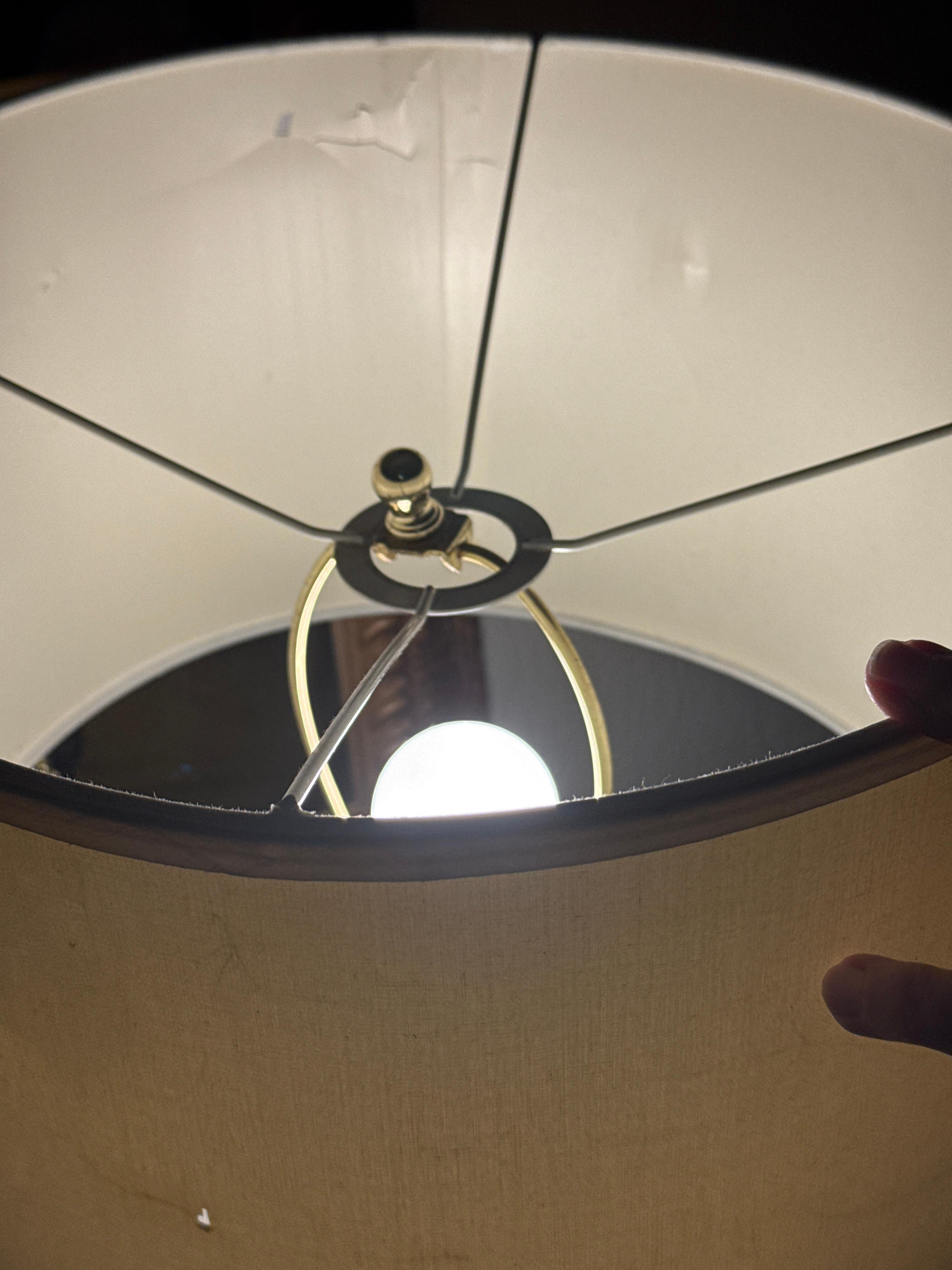 Lamp shade hole in it and not on right wrong kind 