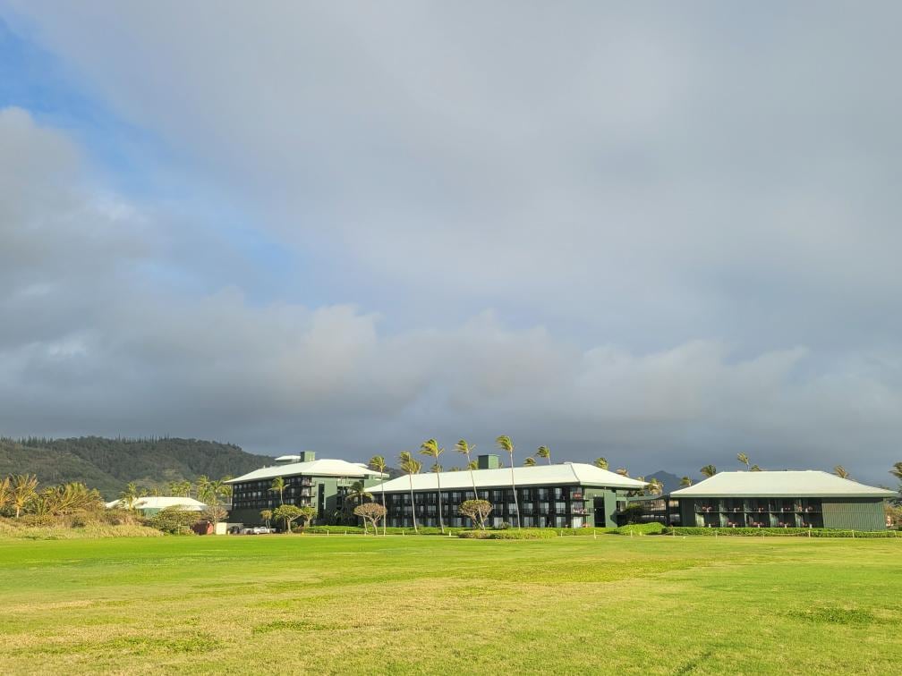 View of resort from the south