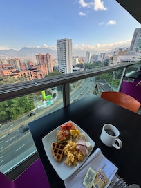 Vista del desayuno