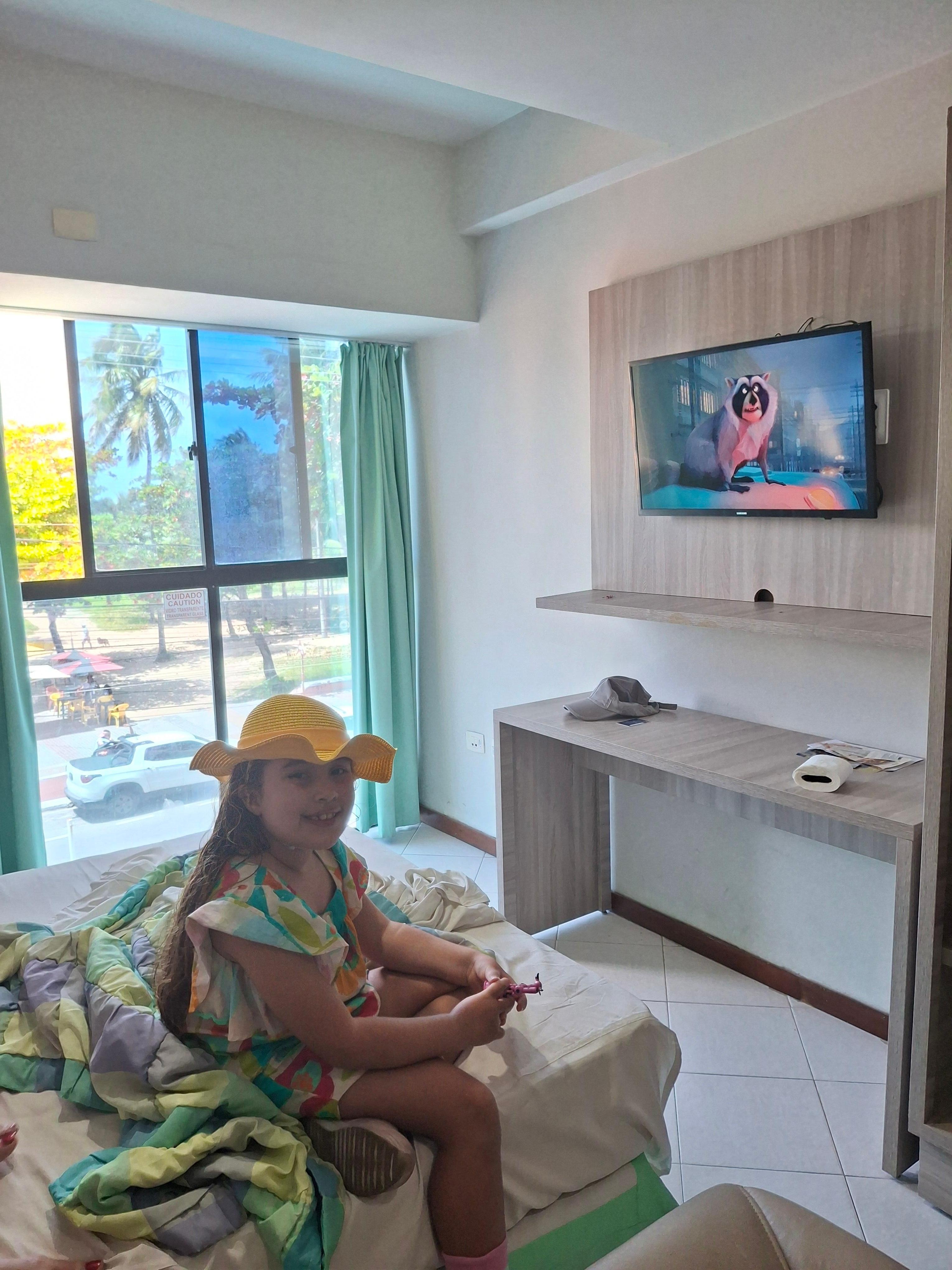 Quarto com vista pro mar