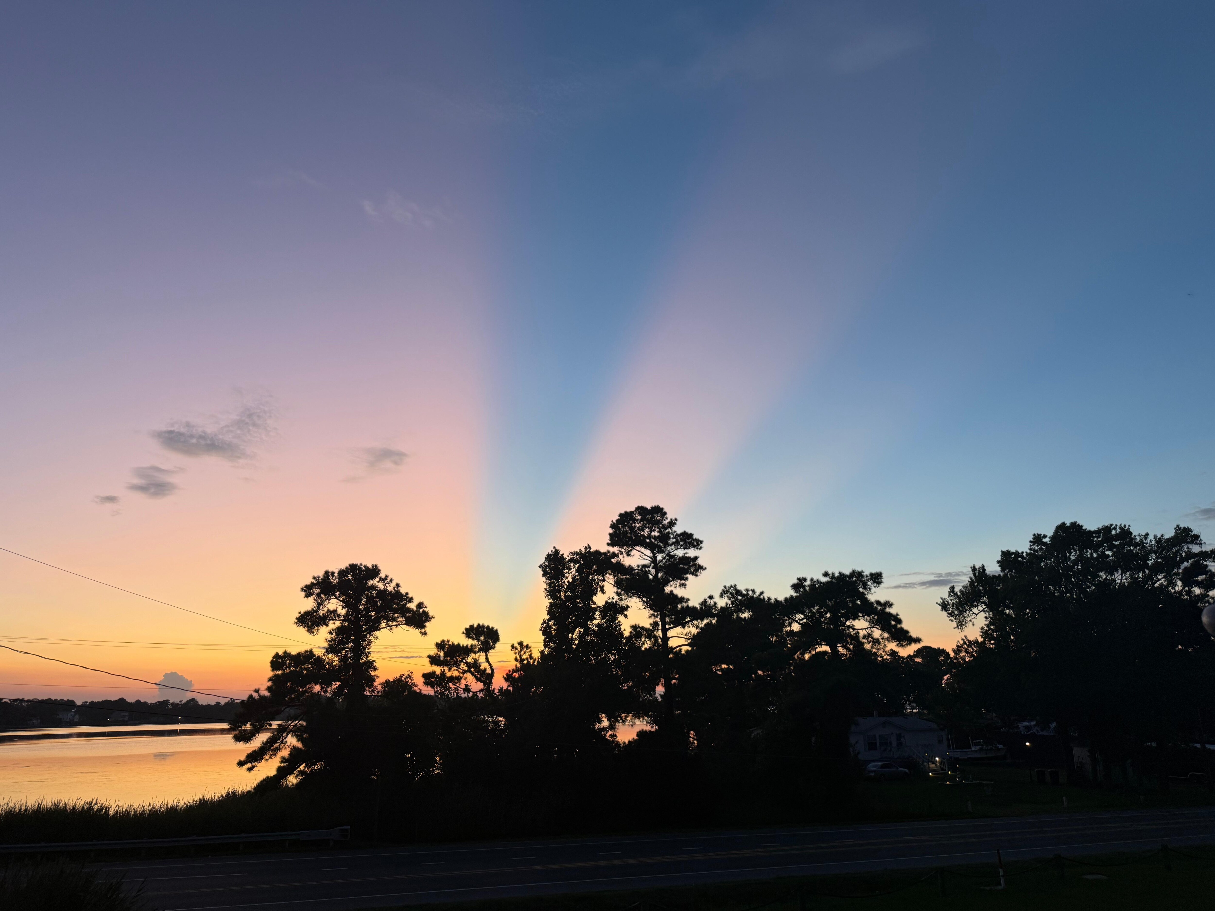 Sunset from balcony