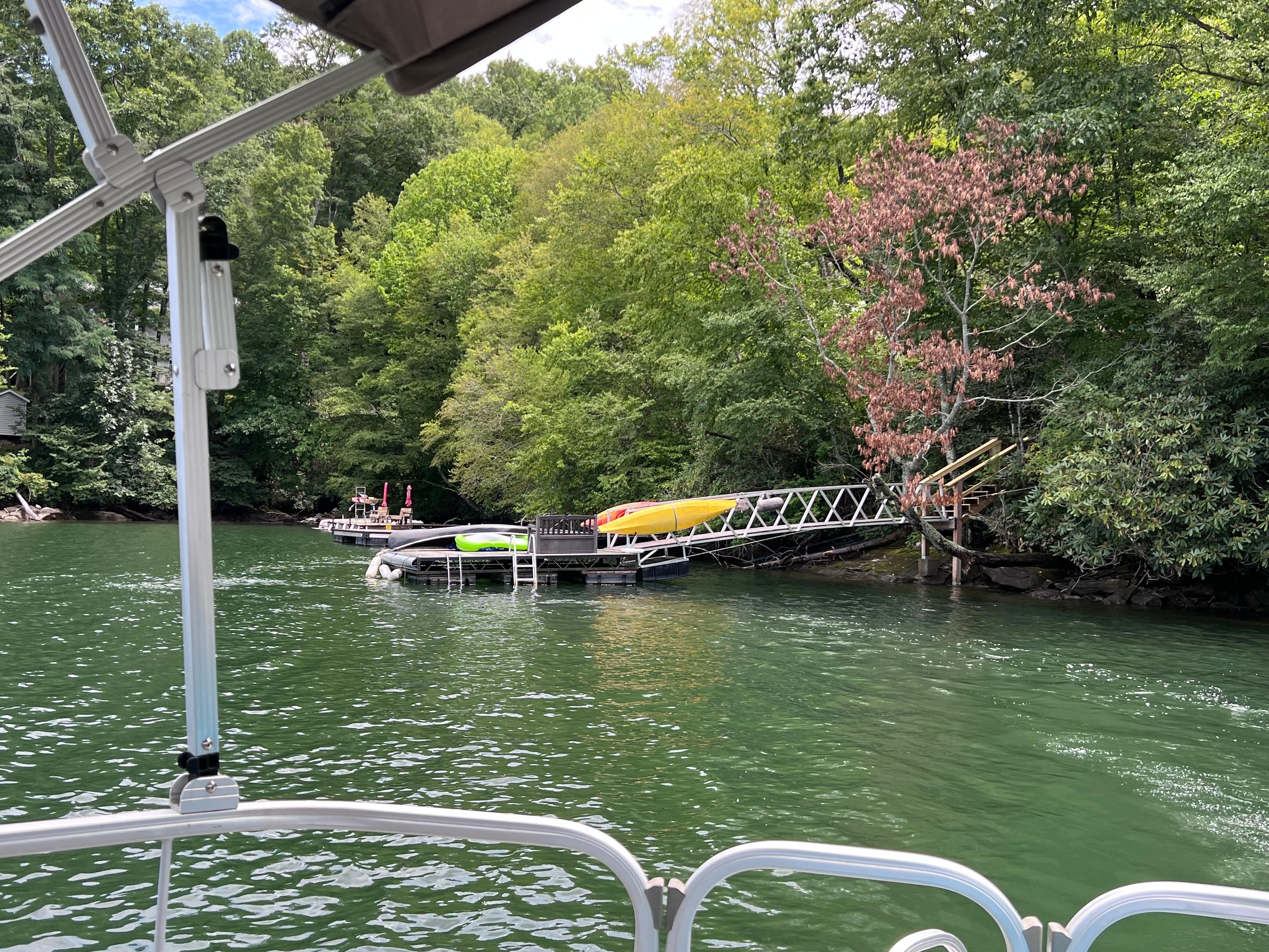 View of the dock from the lake!