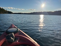 Always enjoy a kayak on the lake.