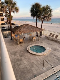 Hot tub was very relaxing.