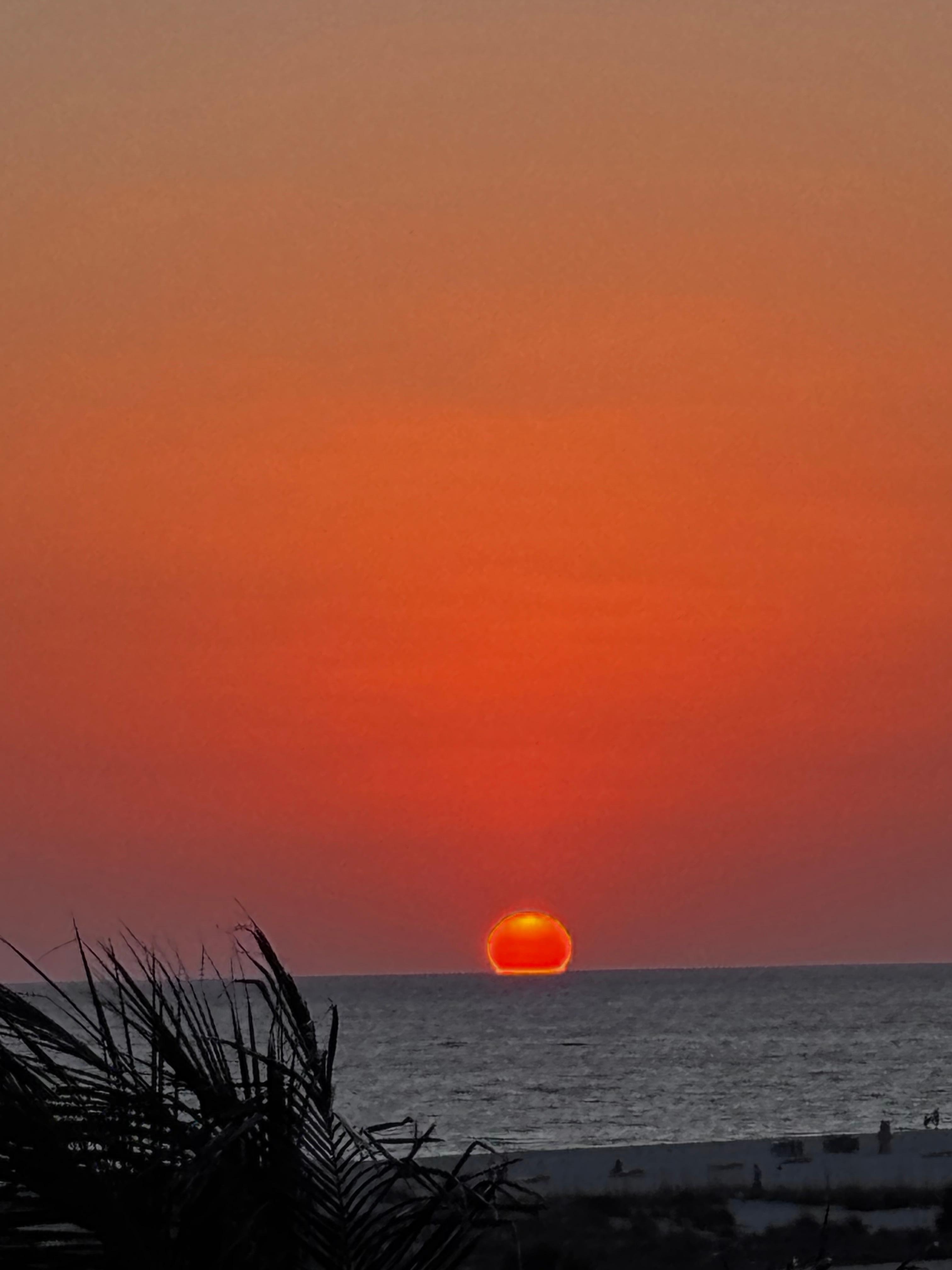 Perfect sunsets from the balcony!