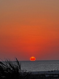 Perfect sunsets from the balcony!
