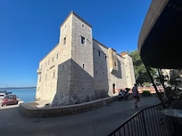 Castle at bottom of lane