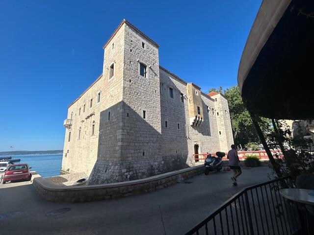 Castle at bottom of lane