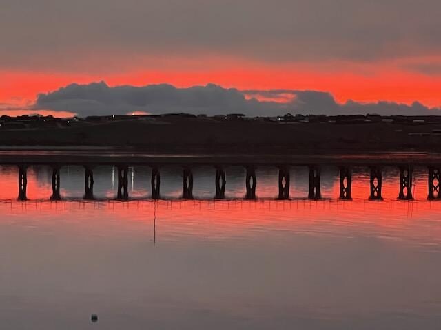 View from The Shack - Sunset over Streaky Bay Jetty 13/06/25