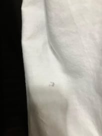 Hair on sheet