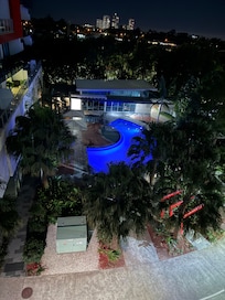 Pool Area at Night