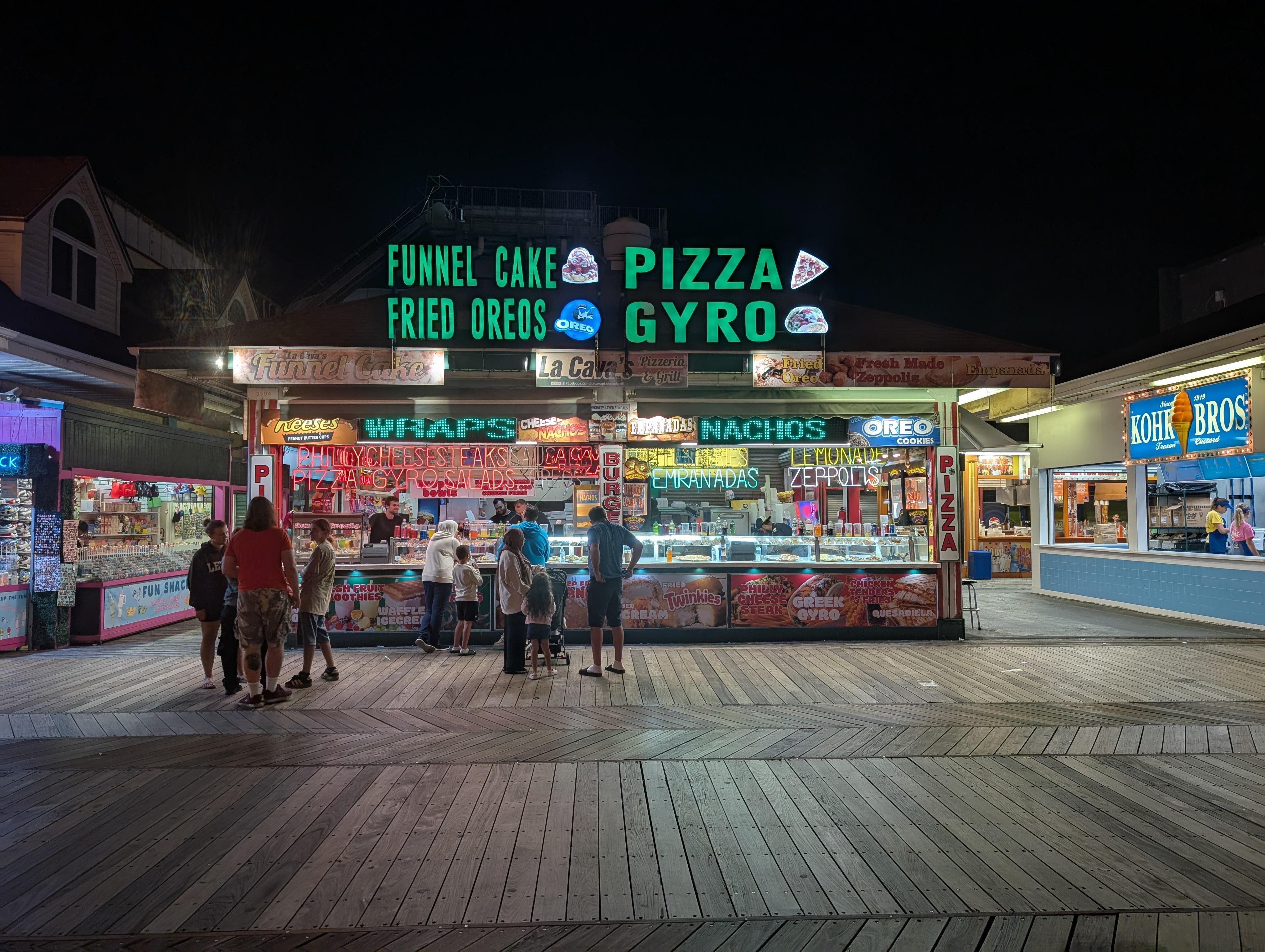 A minutes walk - open late! 