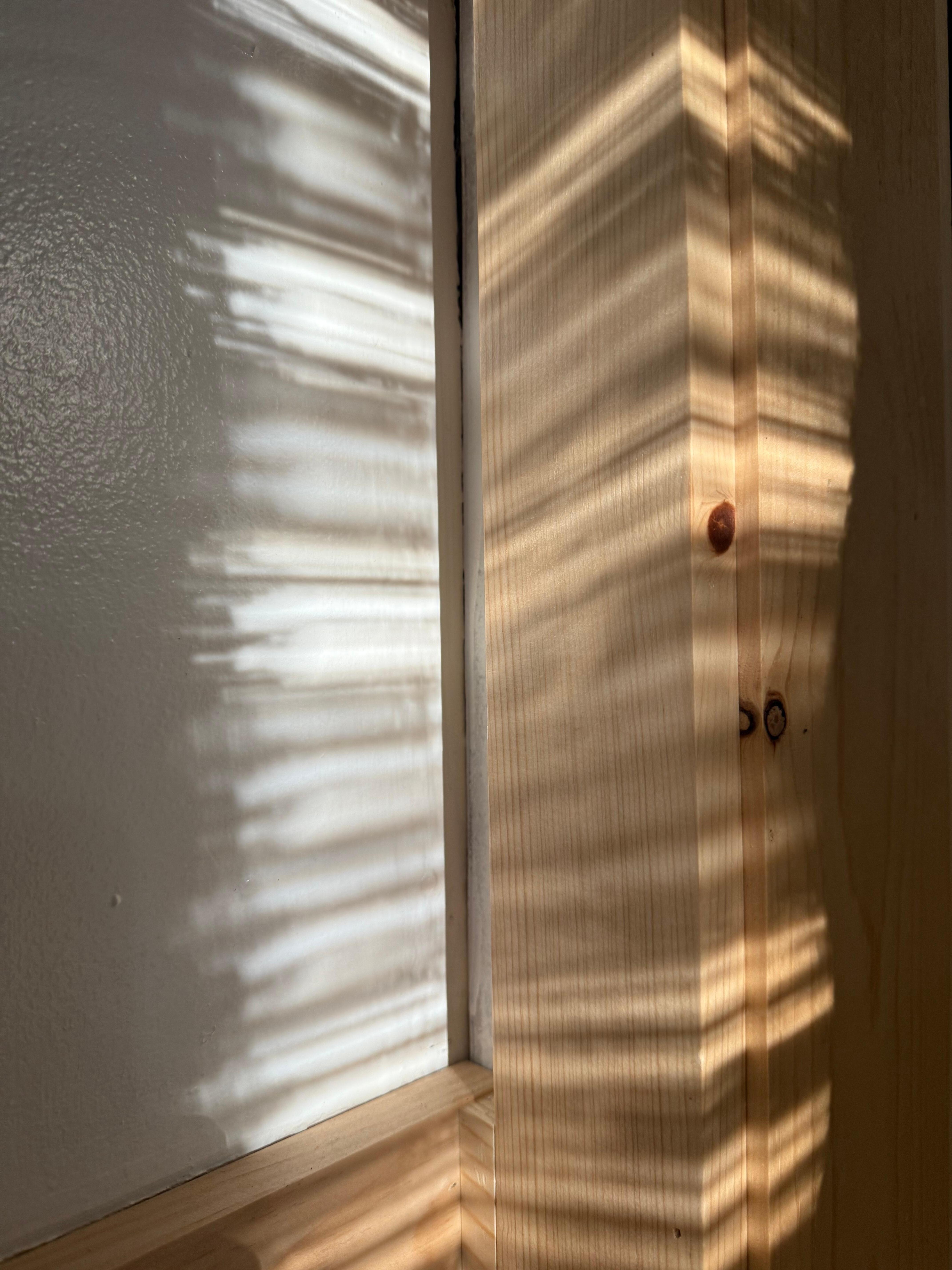 Nice blond wood trim inside, lots of light! 