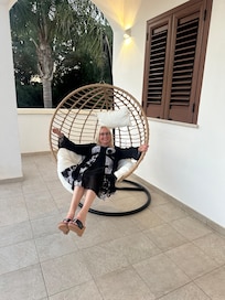 My sis enjoying Tenuta Turchi
