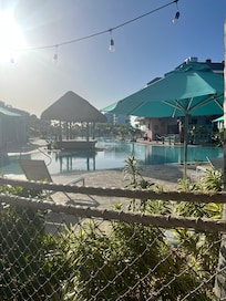 Morning view of pool