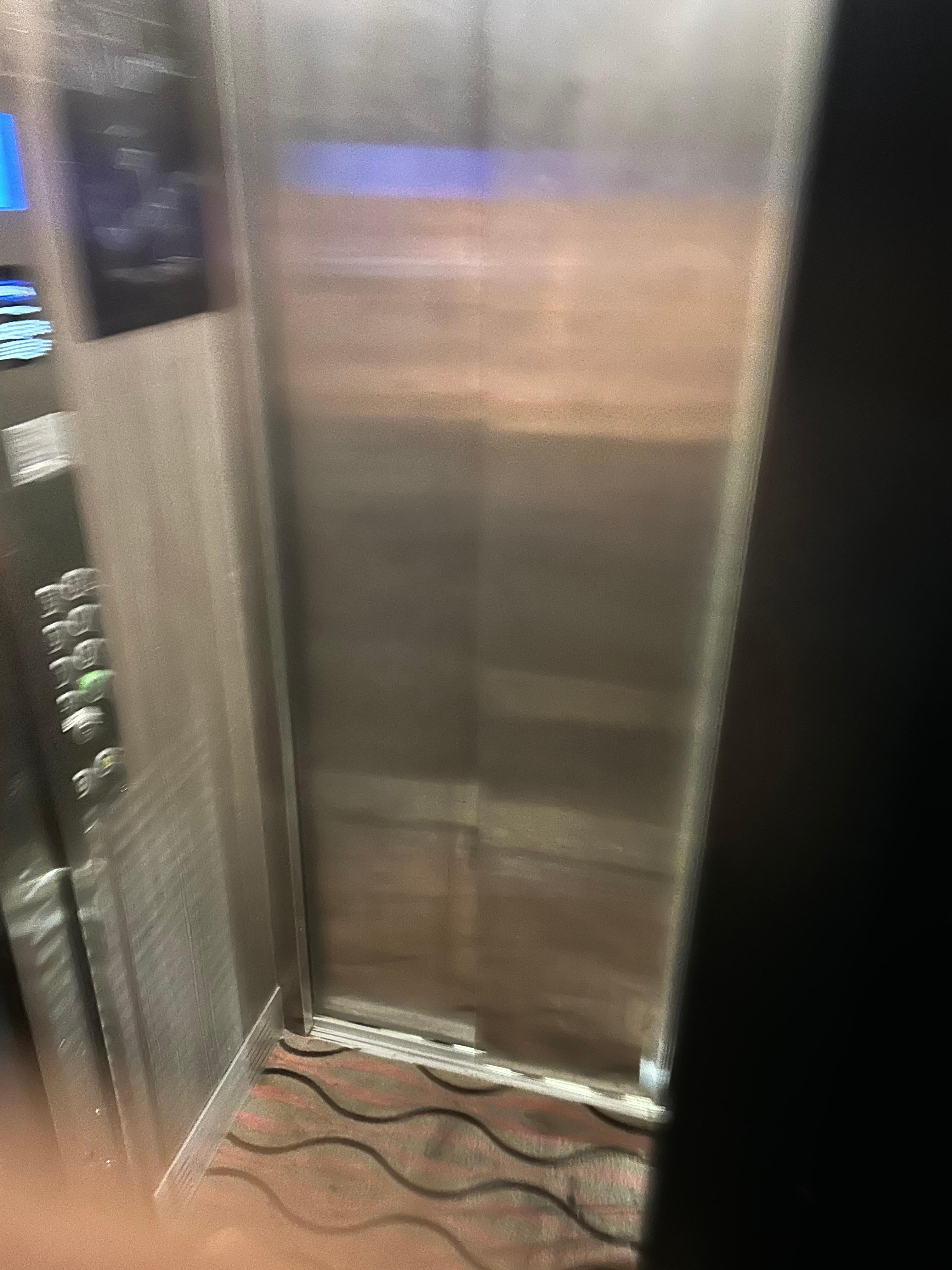 The elevator. 