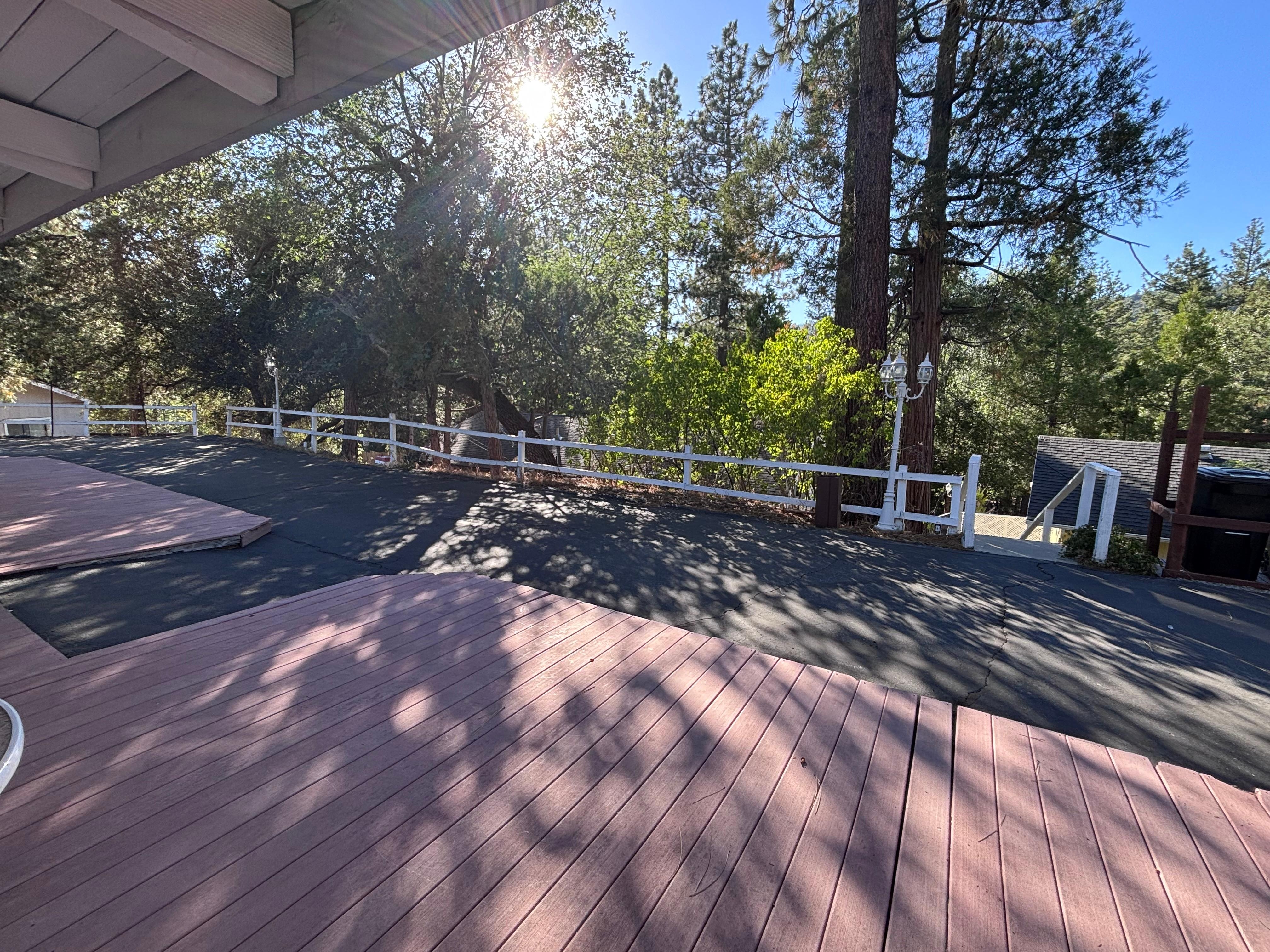 Outside deck from Wren cabin. 
