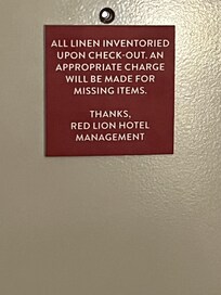 Take photos of towels before leaving