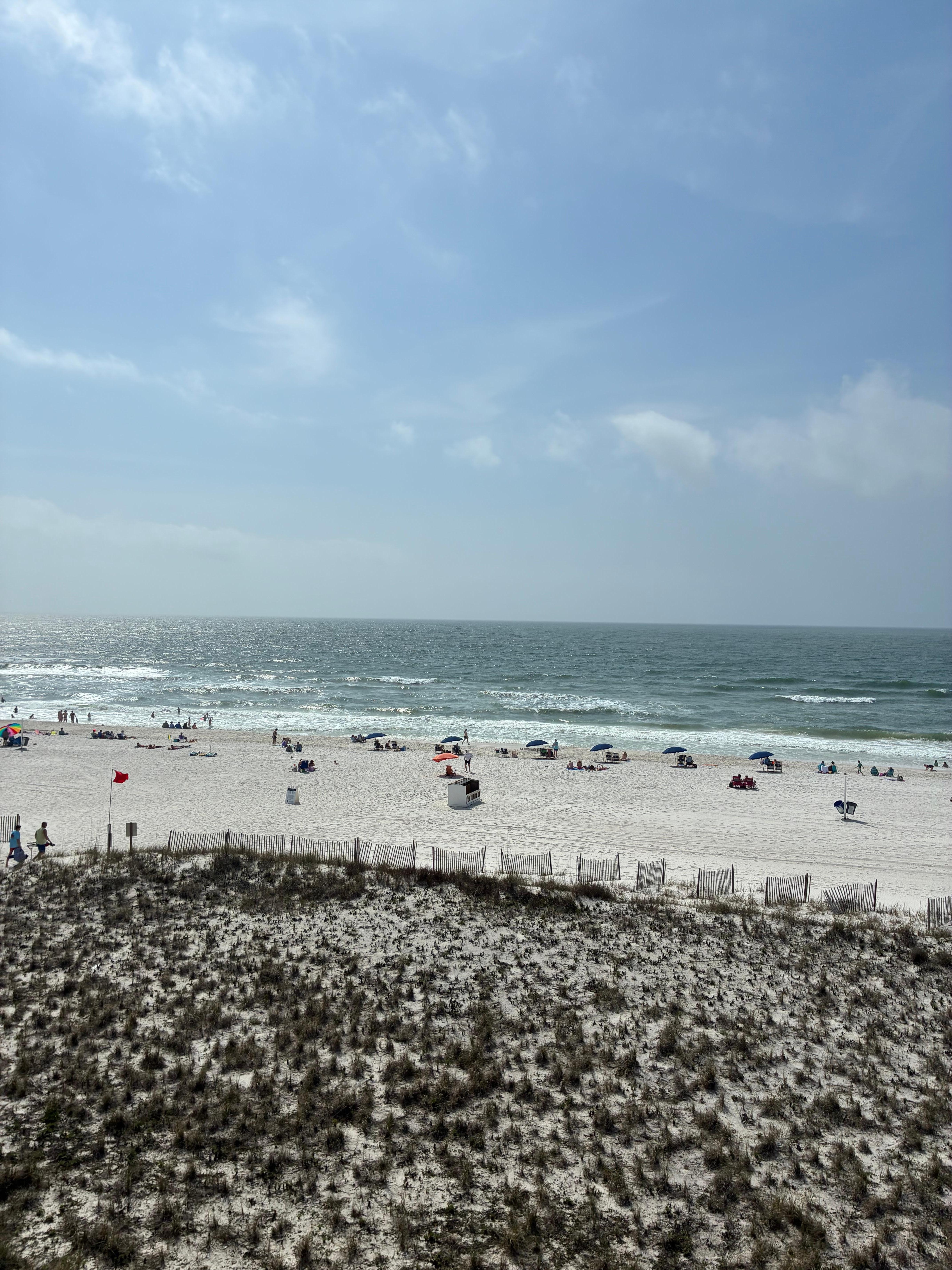 View from the balcony looking southeast 