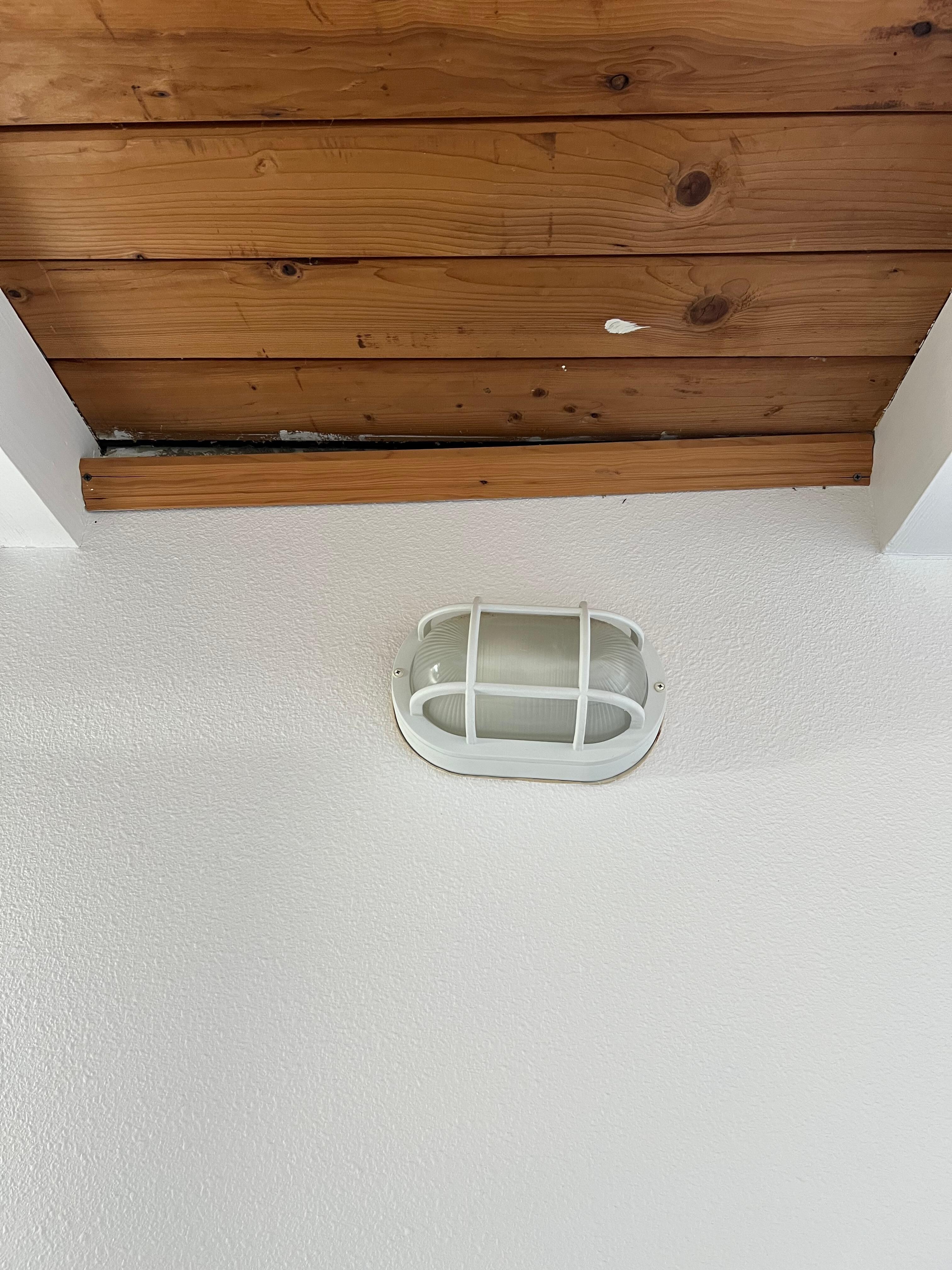 Ceiling trim coming down