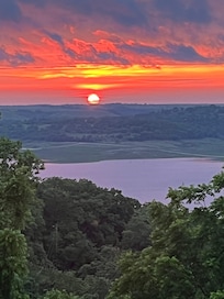 View from the back deck overlooking Tuttle Creek Lake