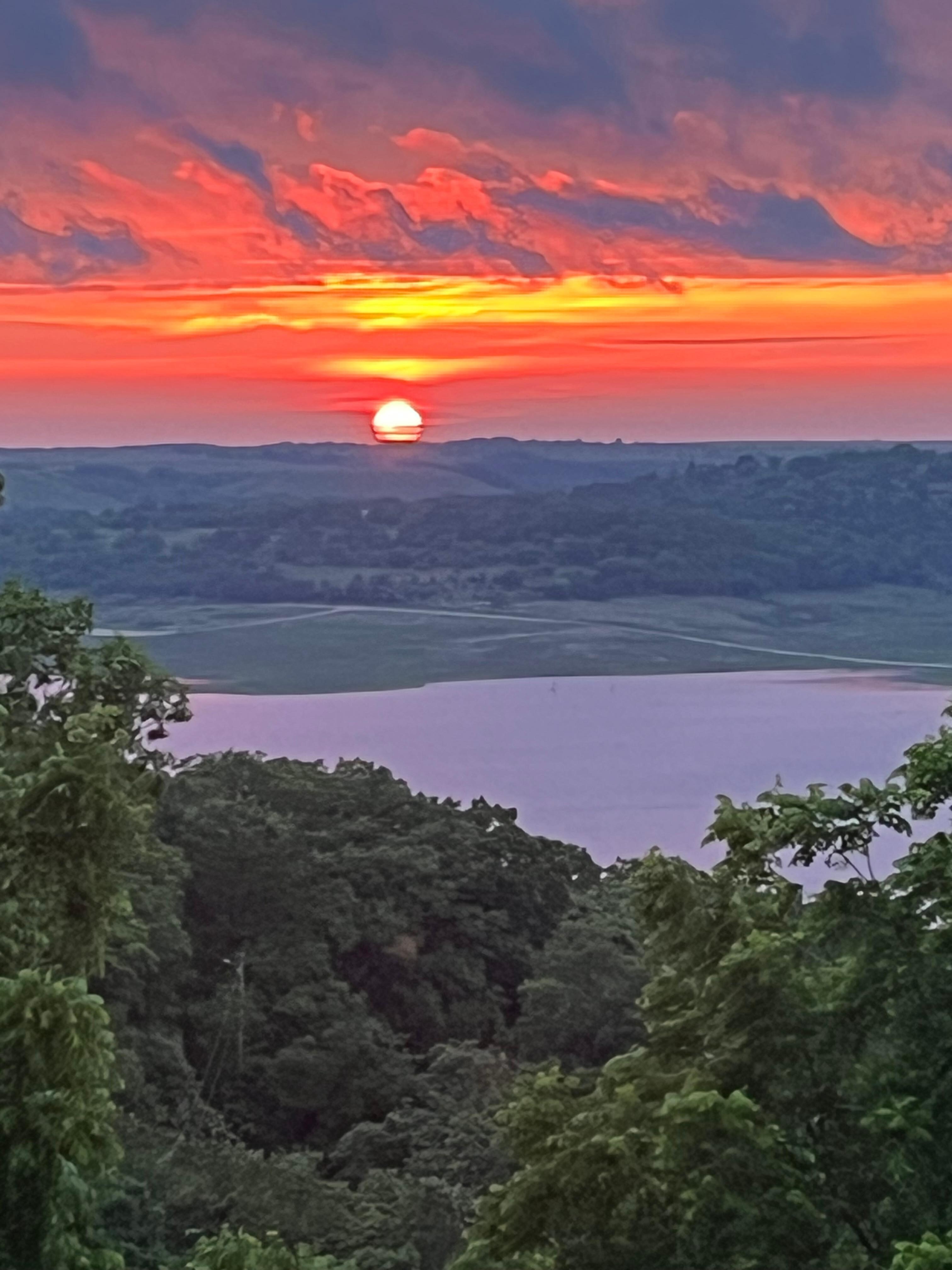 View from the back deck overlooking Tuttle Creek Lake