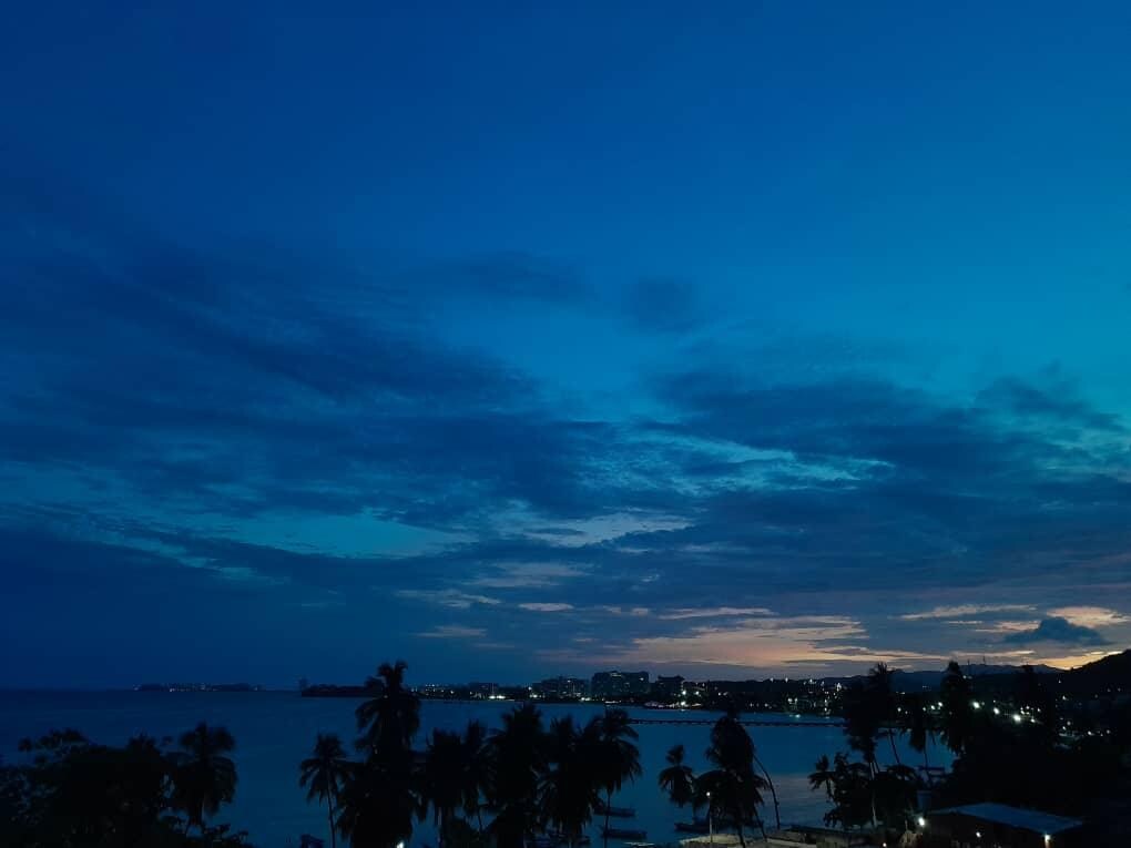 Divino atardecer del apartamento