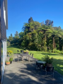 Outlook from dining room