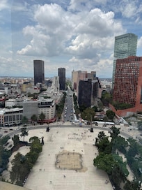 From the top of the La Revolucion. Hotel Casa Blanca is around the corner